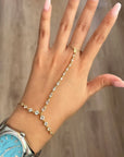 Aquamarine Hand Chain