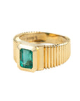 Medellin Fluted Emerald Ring