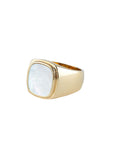 Mother of Pearl Signet Ring