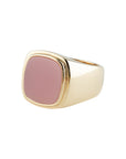 Pink Opal Signet Ring