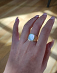 Mother of Pearl Signet Ring