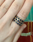 Shackled Blue Sapphire Ring