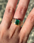 Medellin Fluted Emerald Ring