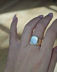 Mother of Pearl Signet Ring