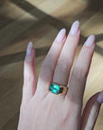 Emerald Bold Signet Ring