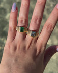 Medellin Fluted Emerald Ring